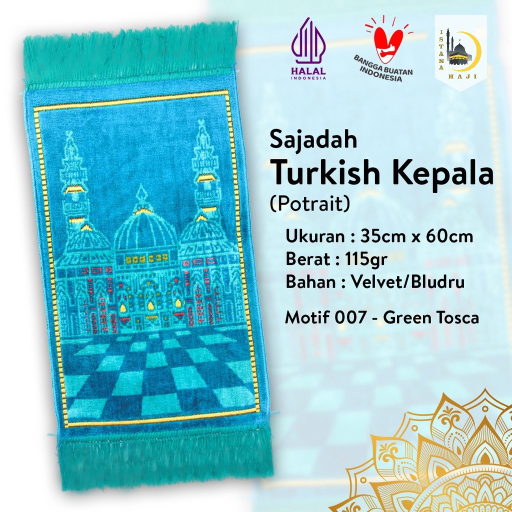 Sajadah Anak Bahan Bludru Sajadah Muka 35x60 cm