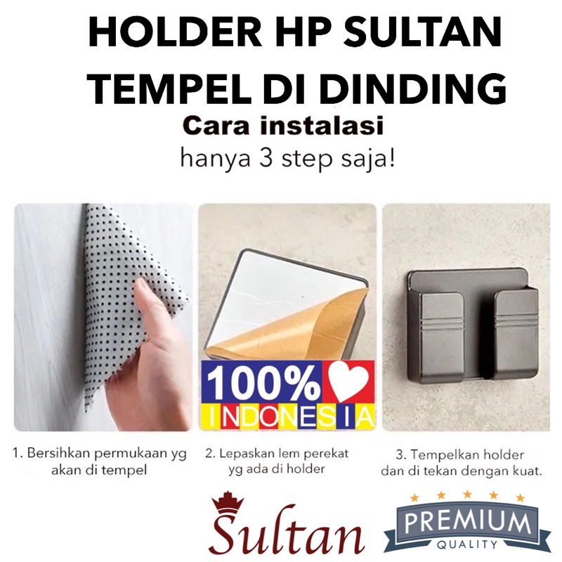 PROMO HOLDER HP SULTAN TEMPEL DINDING HOLDER HANDPHONE REMOT TEMPEL HOLDER REMOTE SLIM SMART TV