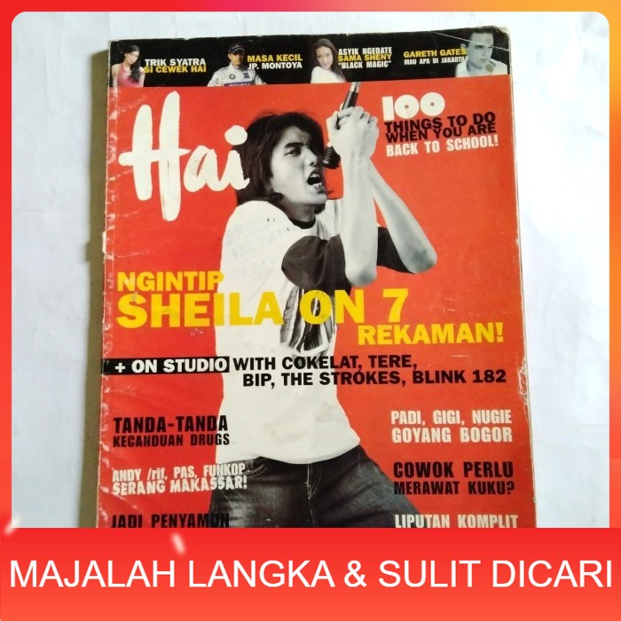 Majalah HAI No.29 Jul 2003 Cover DUTA SHEILA ON 7 Langka