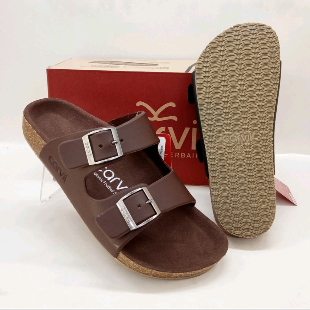 Sandal carvil kulit/ Sandal pria / Sandal wanita / Sandal pria dan wanita terbaru