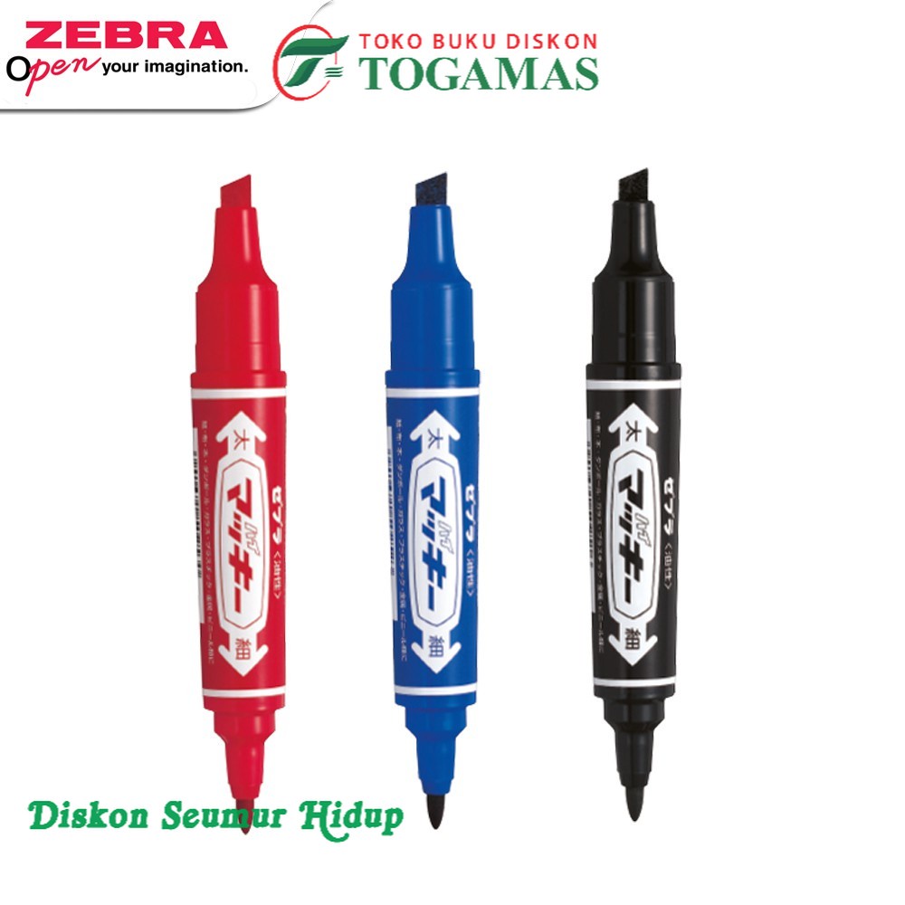 

ZEBRA HI MICKEE PERMANENT MARKER