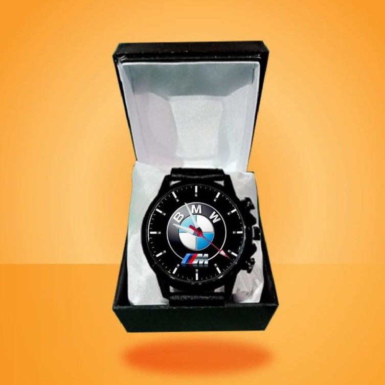 JAM TANGAN LOGO BMW CUSTOM KEREN 02