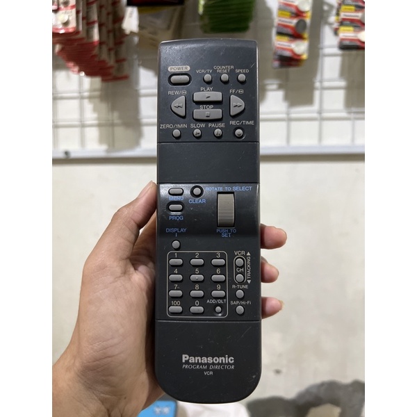 REMOTE REMOT PANASONIK VCR ORIGINAL ASLI