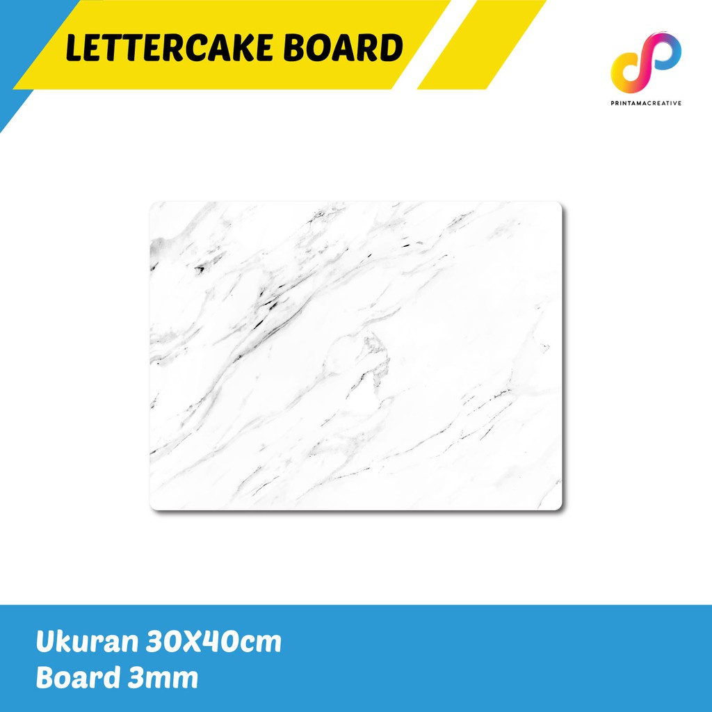 LETTER CAKE BOARD 30x40cm/Tatakan Kue Huruf/Tahan air