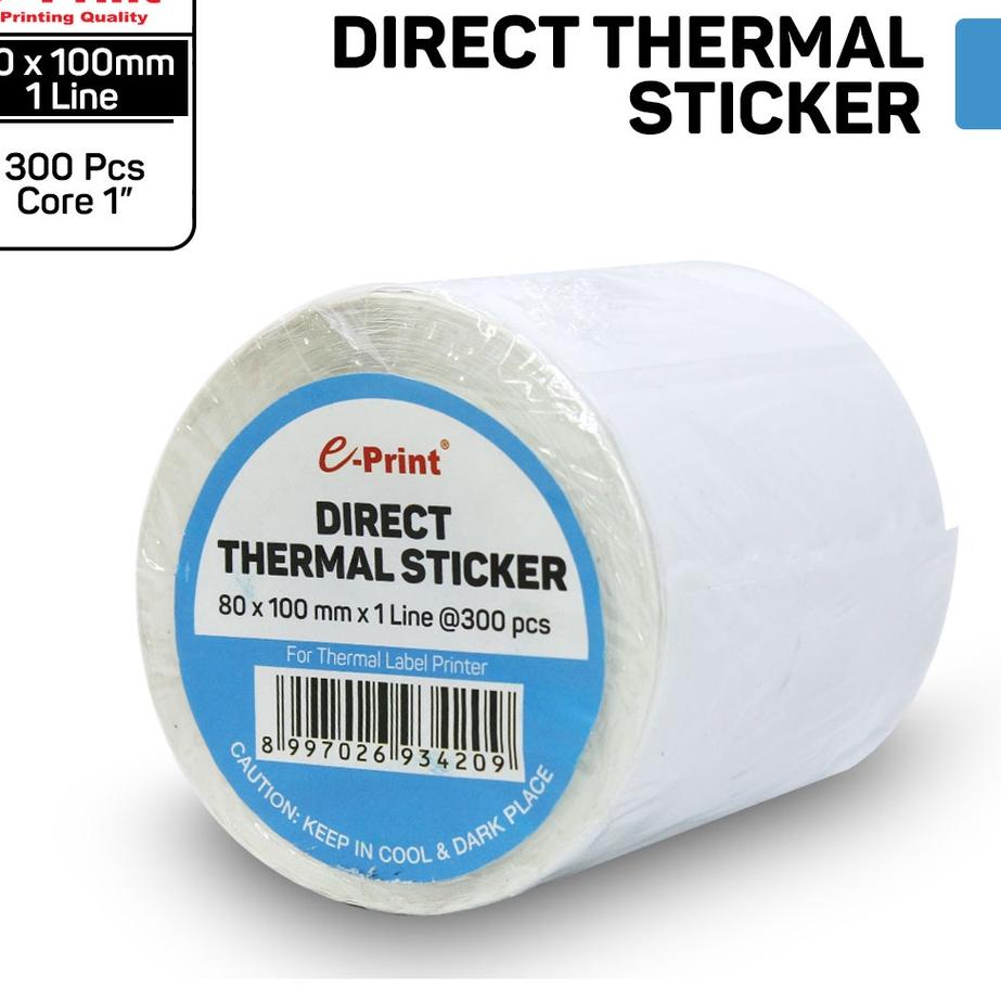 

시 e-Print Direct Thermal Sticker Label Bare 80 x 100 mm Baru