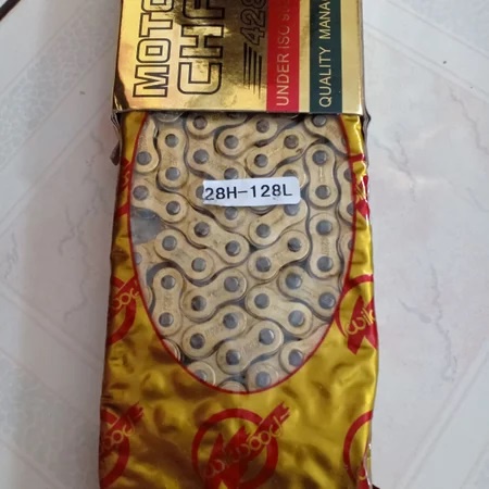 RANTE Rantai Motor Emas Gold Chain Wilwood 428HX128L 428 H X 128 L 428 H 128 L VERSI TEBAL