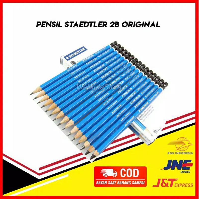 

Staedtler 2B pensil biru mars lumograph 100 pinsil 2b 1Pack / 12Pcs