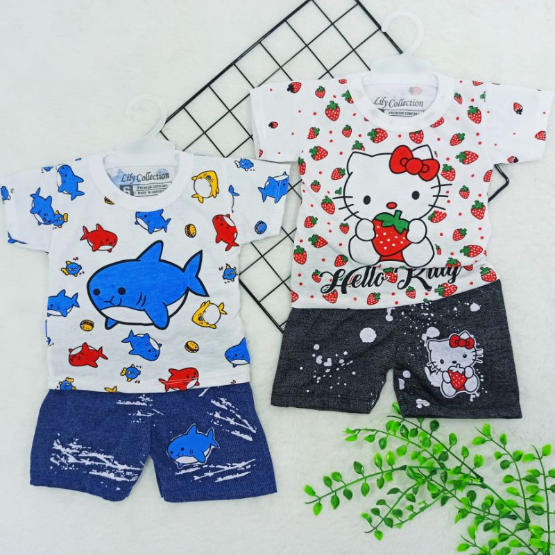 Super Murah, Sale 2pcs Setelan Anak Cewe/Cowo, Pakaian Bayi, Baju Kaos Bayi