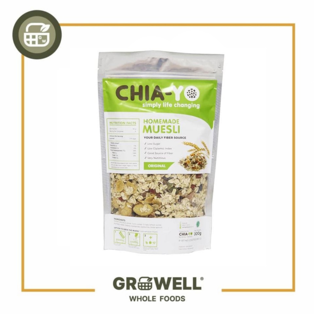 

CHIAYO MUESLI ORIGINAL 300GR/CG