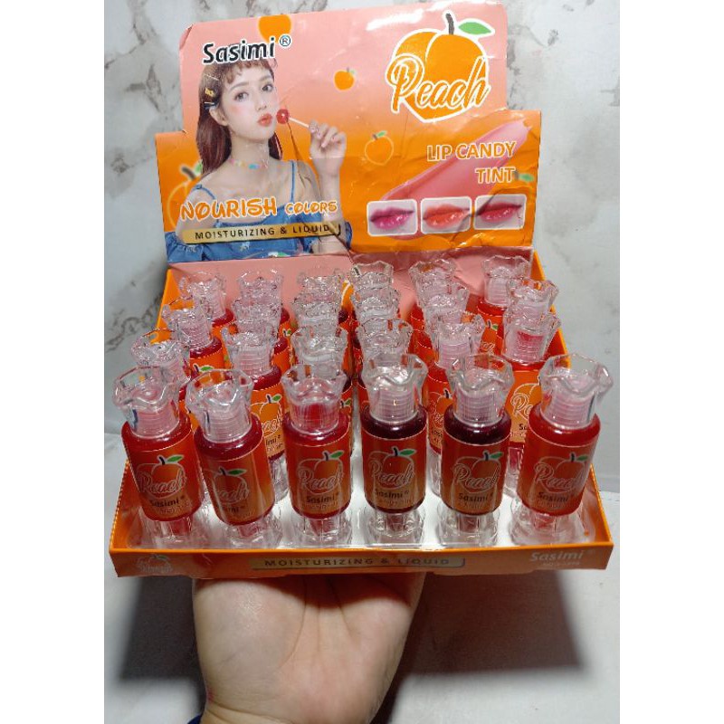 [ PERBOX ] LIP TINT SASIMI PEACH 24PCS NO.S-1979