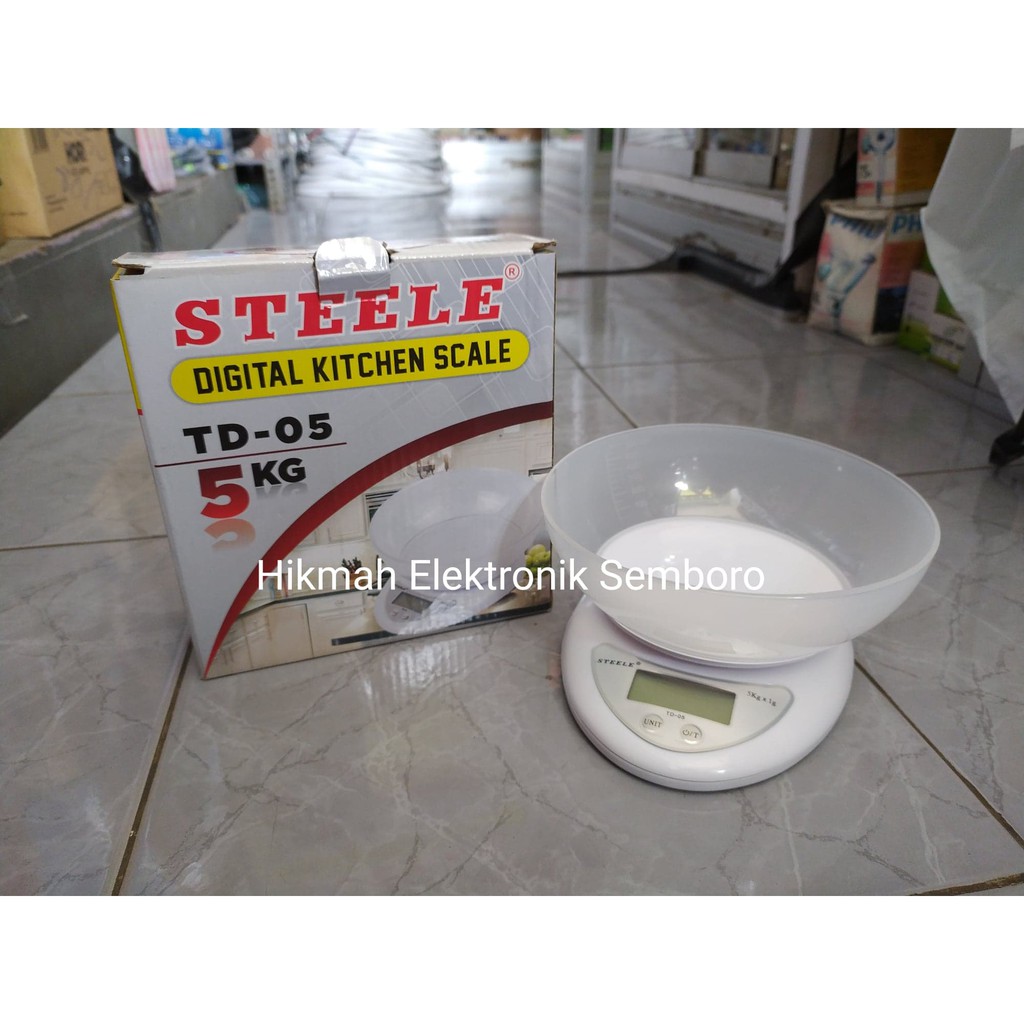 Timbangan Kue Mini STEELE Digital kitchen scale TD-05 5KG
