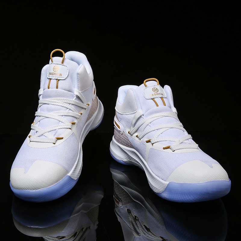 Sepatu Basket 6 Warna Mesh Basket Sepatu Pria Empat Musim  Tempur Sepatu Plastik Sole Non-Slip Sepat
