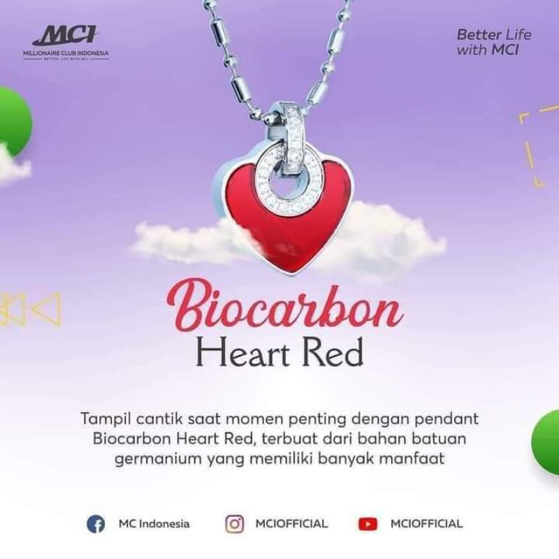 Biocarbon Heart Red MCI
