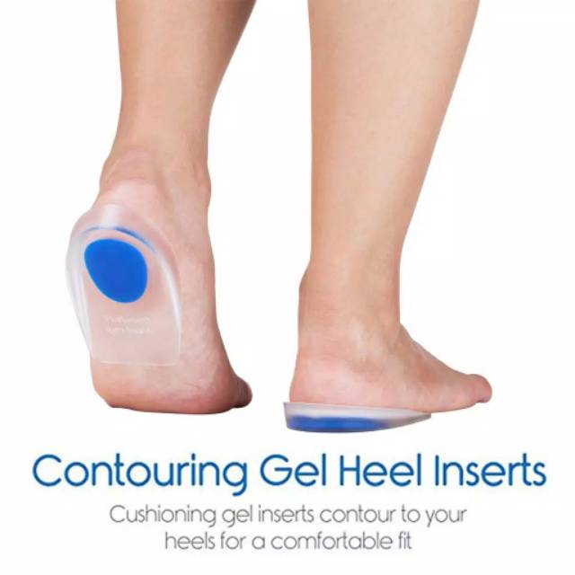 Silicone Gel Insole Sepatu Bantalan Tumit Sepatu Self Healing Comfort Insole