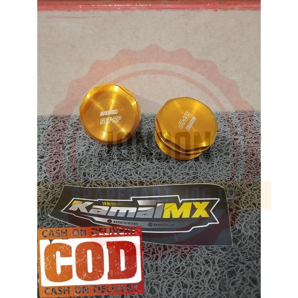 TUTUP SOK USD HONDA CRF CRF150L ATAU HONDA CBR250RR ASLI ORIGINAL BARU SET KANAN KIRI