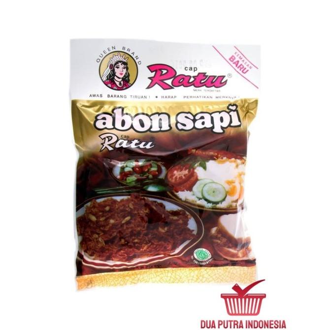

Abon Sapi Cap Ratu- 1 Pack Isi 10 Pcs @90 Gram