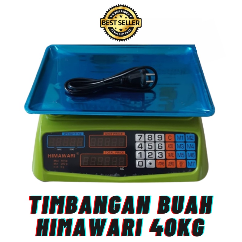 Timbangan Buah Digital 30 Kg/Digital Computing Scale Double Display