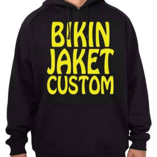 Sablon Jaket Sweater  Satuan Lusinan Fleece