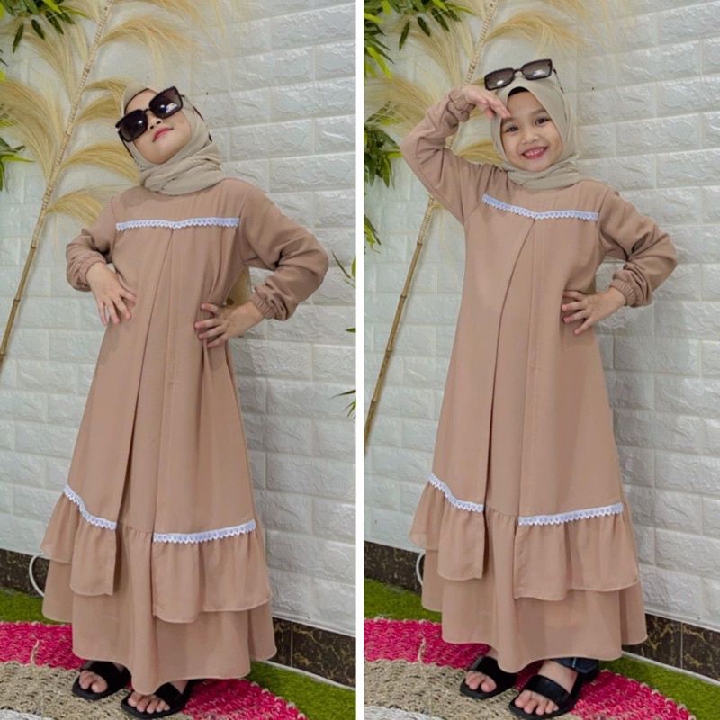 GAMIS  ANAK/3th-10th DRESS OUTER ANAK ceruty bebydoll