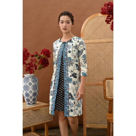 Dress Batik Wanita 252 ACC/ Batik Modern / Dress Jumbo