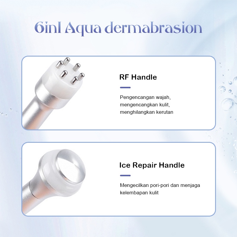 ☘️Garansi☘️ 8 in 1 hydra aqua dermabrasion peel hydrogen pdt mask oxygen rf wajah dermabrasion skin ultrasound detox rf setrika wajah dingin[100%ORI]