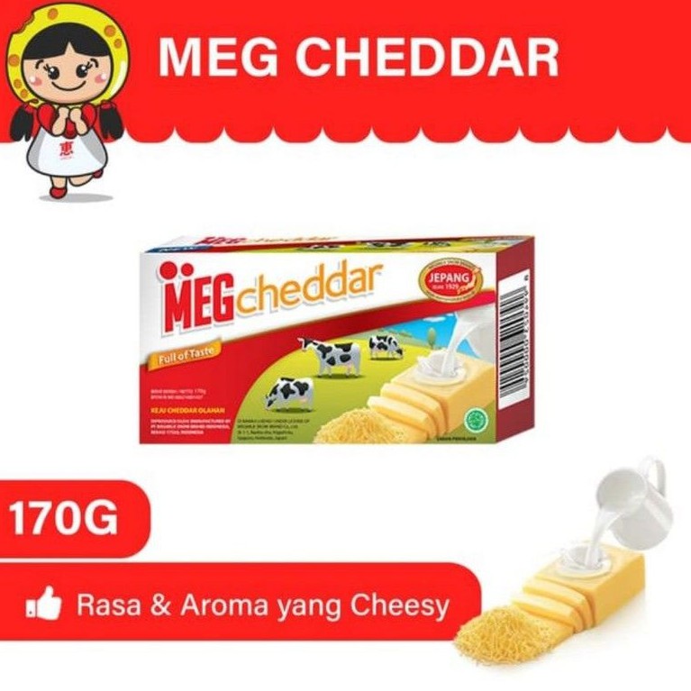 

KEJU MEG CHEDDAR 170 GRAM / CHEESE