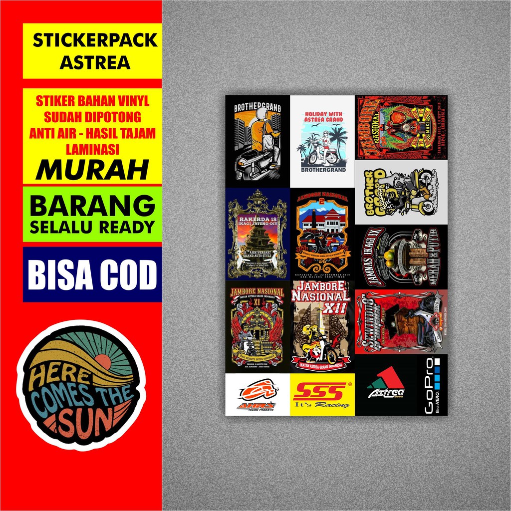 STIKER PACK MOTOR KOMUNITAS ASTRA GRAND | CLUB MOTOR CB, HEREX, C70 - STIKER HEREK
