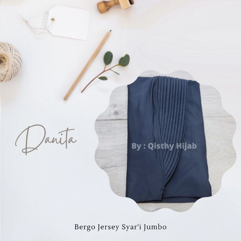 Danita Bergo Jumbo Syar'i | Hijab Instan Syar'i | Khimar Daily Instan Bergo Original | Hijab Menutup Dada | Kerudung Instan Jersey | Hijab Bergo Jersey Jumbo | Hijab jersey Khimar Murah | Khimar Jumbo  Syar'i | Jilbab Pengajian | Khimar Jumbo Premium-Abu Tua