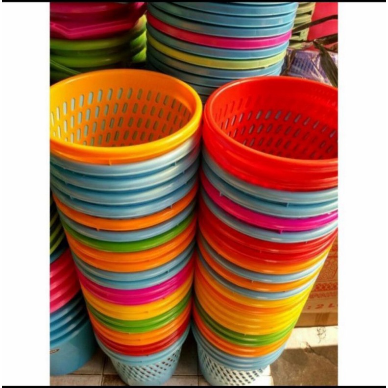 Keranjang Sampah Jumbo/Keranjang Sampah Besar Calista Warna