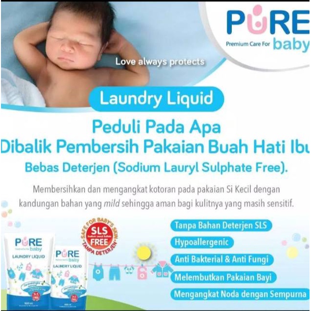 PURE BABY LAUNDRY LIQUID 850ML