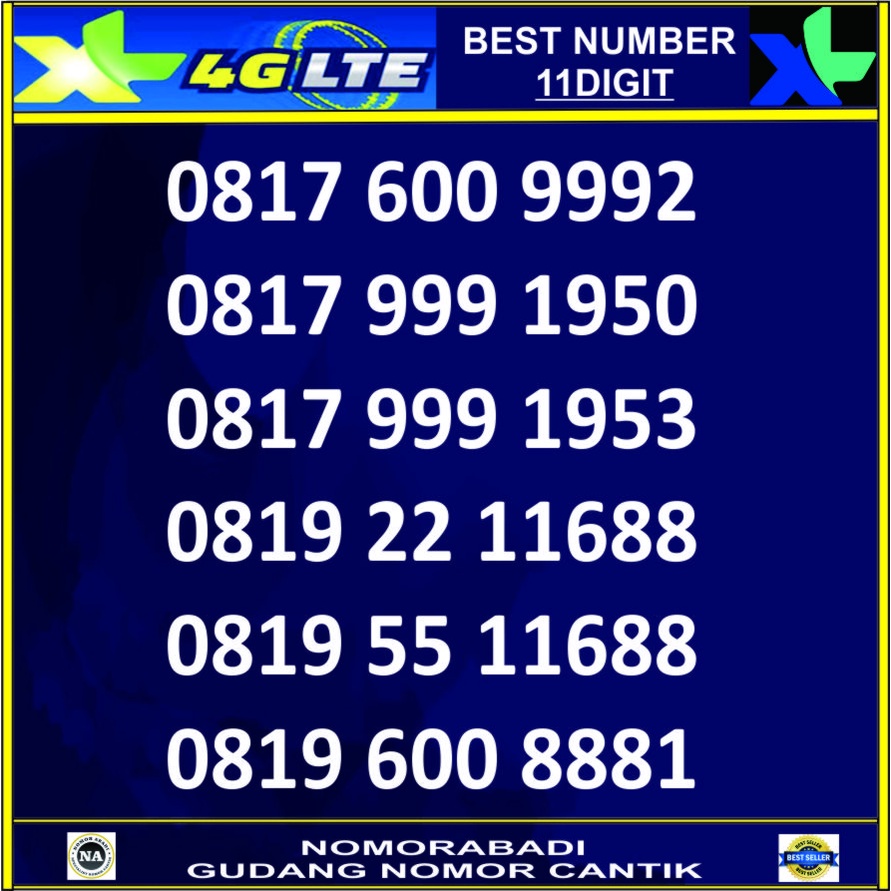 nomor cantik xl 4G 11digit h1000