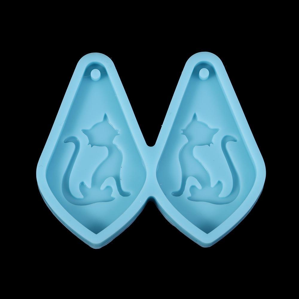 Solighter Anting Cetakan Resin Handmade UV Epoxy Membuat Perhiasan Alat Menjuntai Resin Silicone Mold