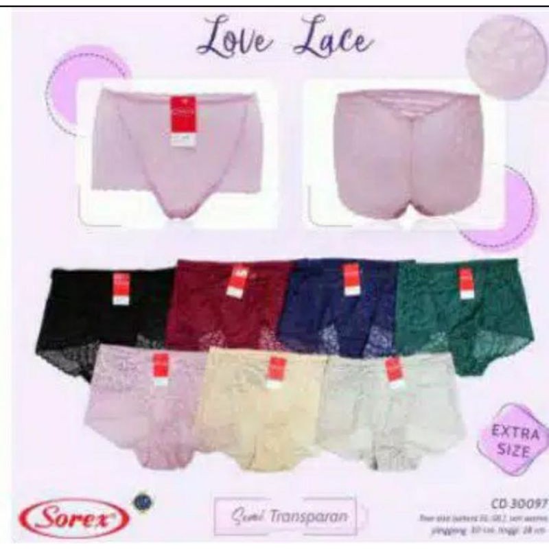 CD  SOREX BRUKAT SEMI TRANSPARAN | CELANA DALAM WANITA |CD WANITA IMPORT