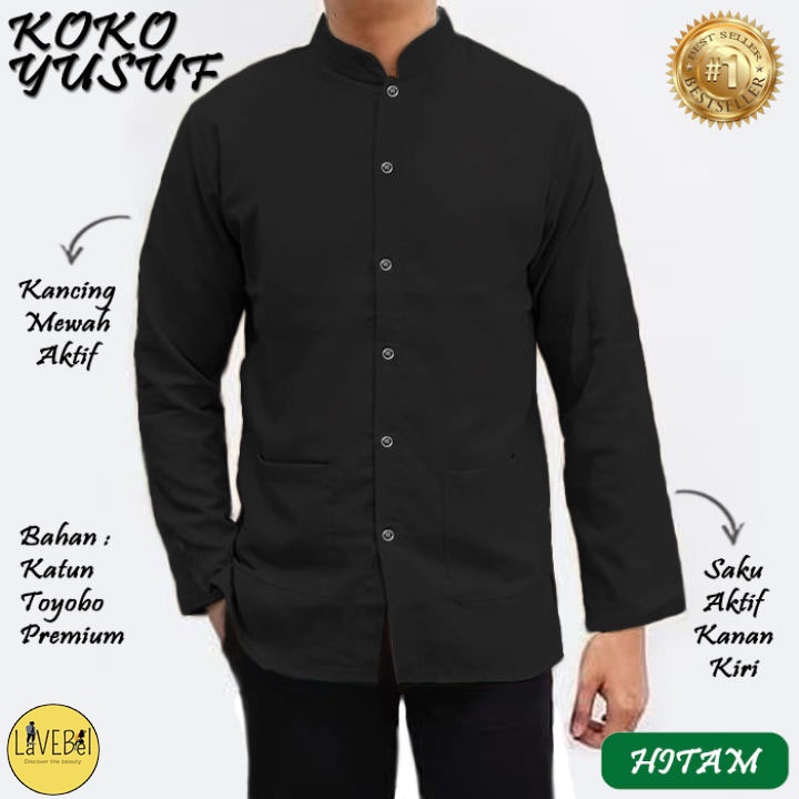 LVB - (GRATIS ONGKIR &amp; COD) Baju Koko YUSUF /uk.M,L,XL,XXL,3XL/TERBAIK,TERLARIS,TERMURAH/ALWI/Baju Muslim Pria KOKO KATUN Lengan Panjang/Muslimin/koko Ukuran JUMBO/Toyobo Premium/TERBARU 2021/25749-25755/ Sweet Ideal Style