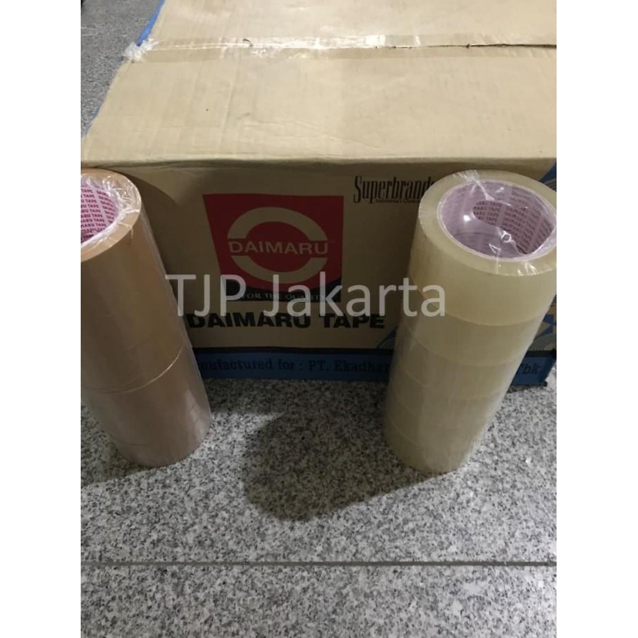 

Promo Awal tahun Lakban OPP Daimaru 2 inch / 48mm x 90 yard bening dan coklat - Bening Diskon