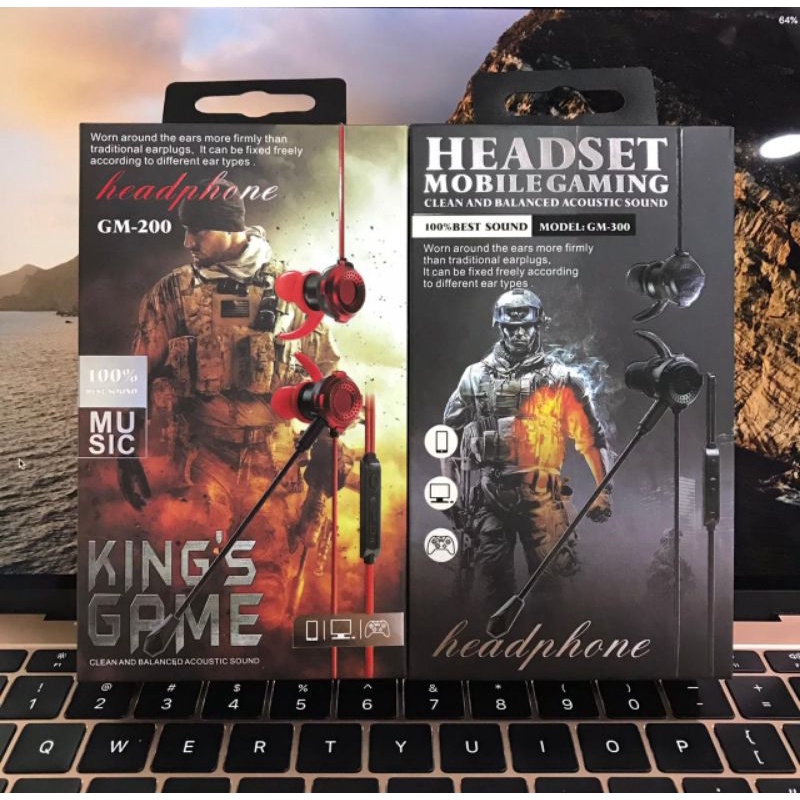 Handsfree Handset Earphone Gaming GM - 007 Mobile Game