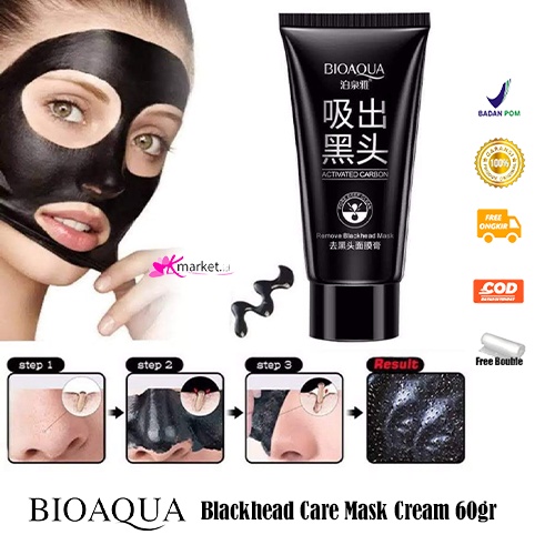 [BPOM] BIOAQUA Blackhead Care Mask Cream 60GR