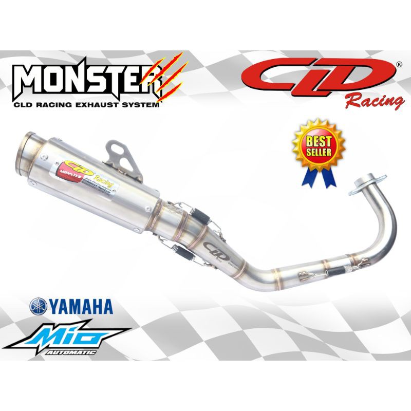 Knalpot CLD Racing MIO/ Fino Type Monster Race ORIGINAL