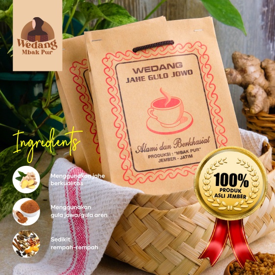 

Wedang Jahe Gulo Jowo 100% Alami