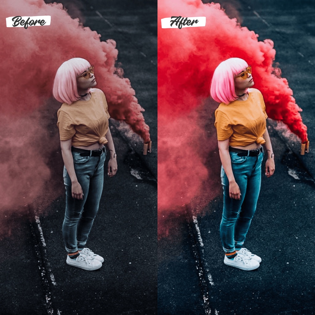 8 Preset Lightroom Premium Vibrant Hue Dekstop and Mobile (IOS/Android)