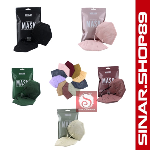Masker KN95 Warna isi 10 pcs Sachet| Masker KN 95 Mouson