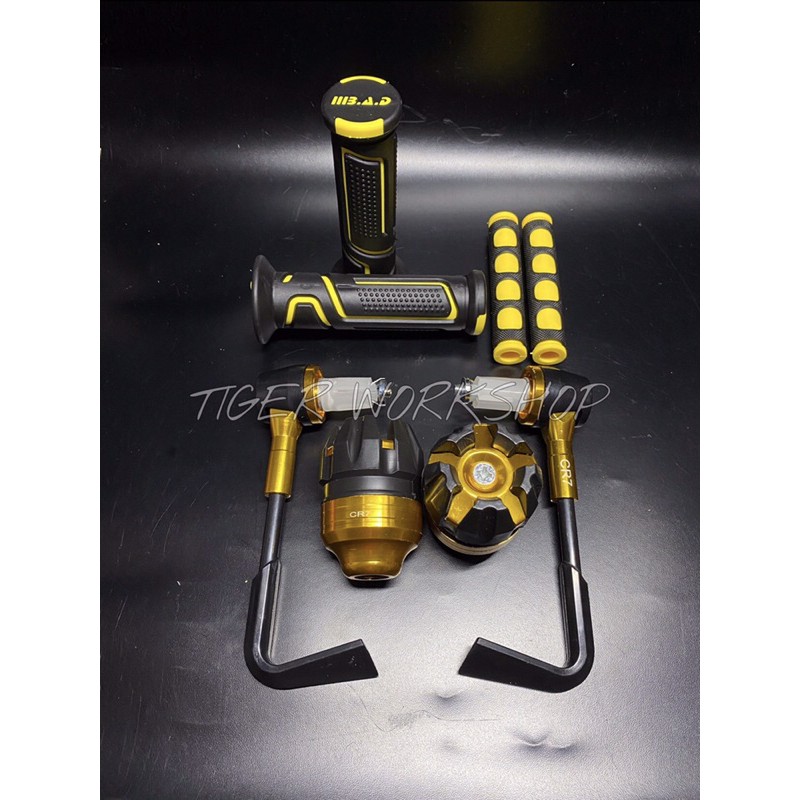 Handgrip B.A.D Robot+Proguard L+Jalu As+Karet Handle Harga 1 Paket Sesuai Foto