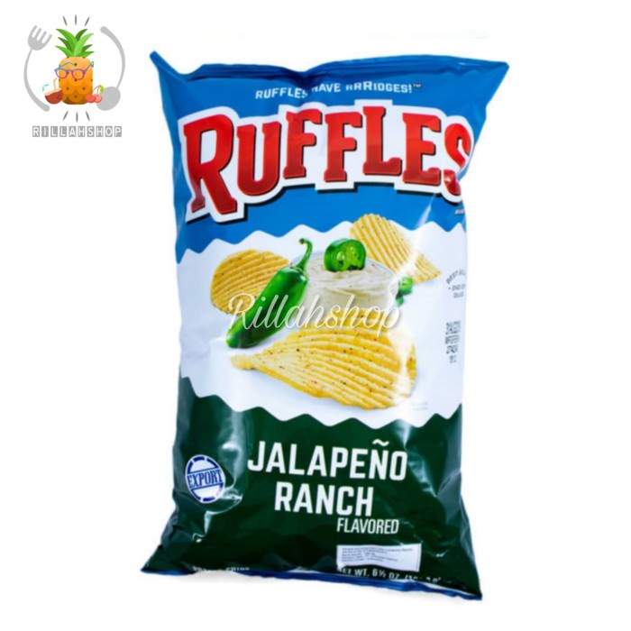 

RUFFLES Jalapeno Ranch Flavored Potato Chips (184g)