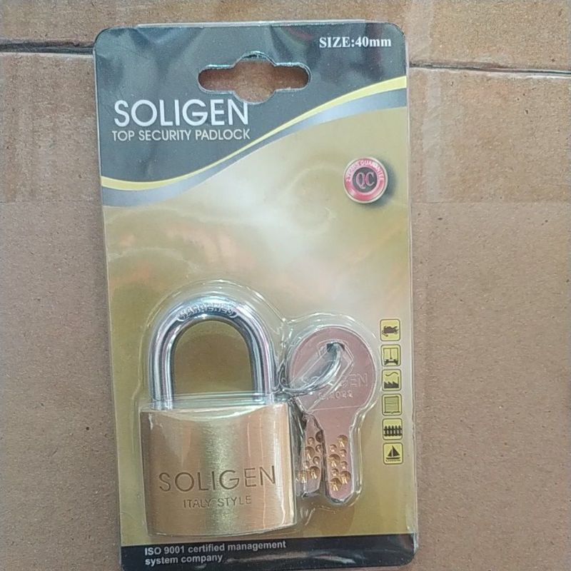 Gembok 40mm pendek Soligen