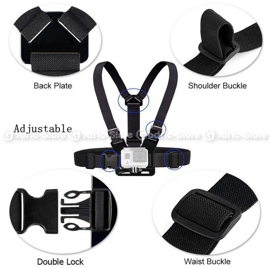 Chest Strap / Body Mounting Dada for Action Cam, GoPro, Xiaomi Yi, Brica B-PRO, SJCAM, etc