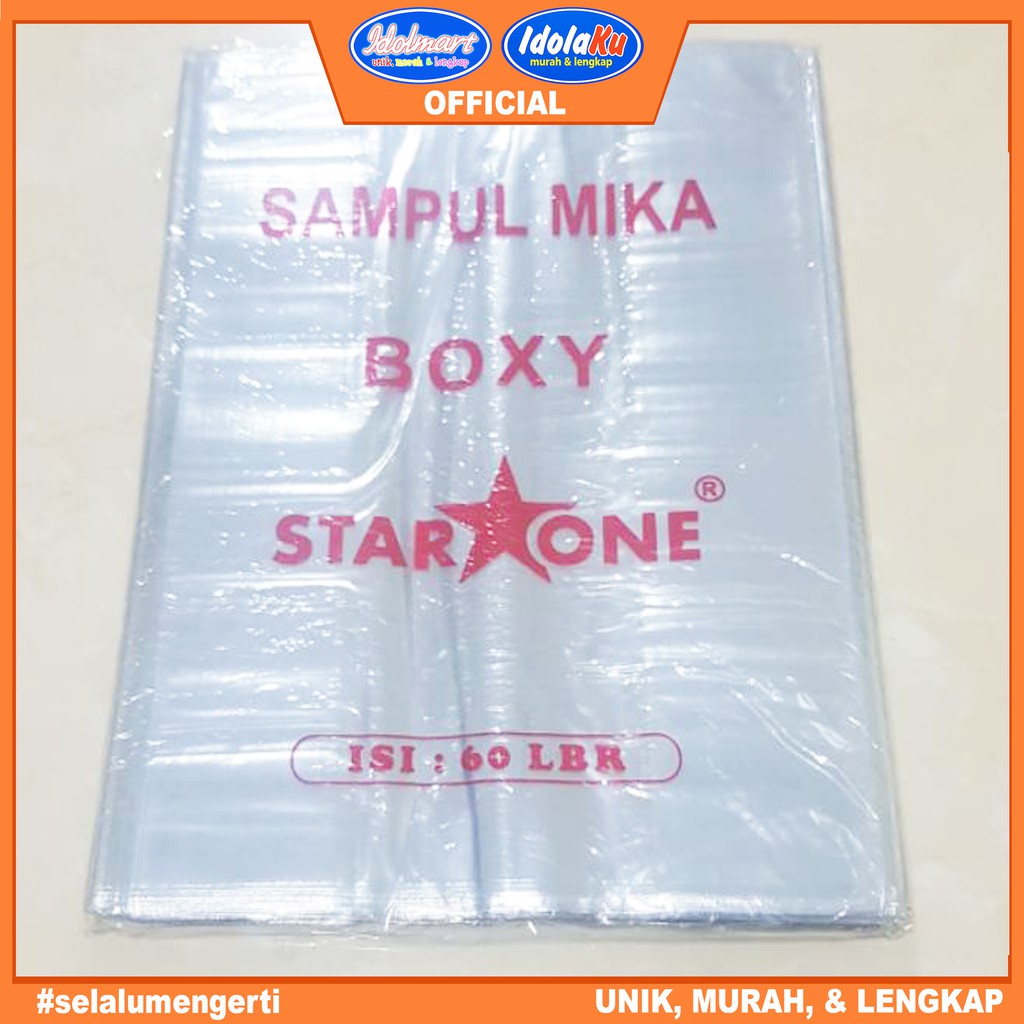 IDOLAKU Sampul Mika Quarto / Boxy Sampul Plastik Tebal Quarto / boxy Isi 10 pcs / Sampul Kuarto