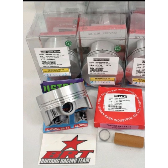 Piston 68 pin 15 forged BRT GSX tiger