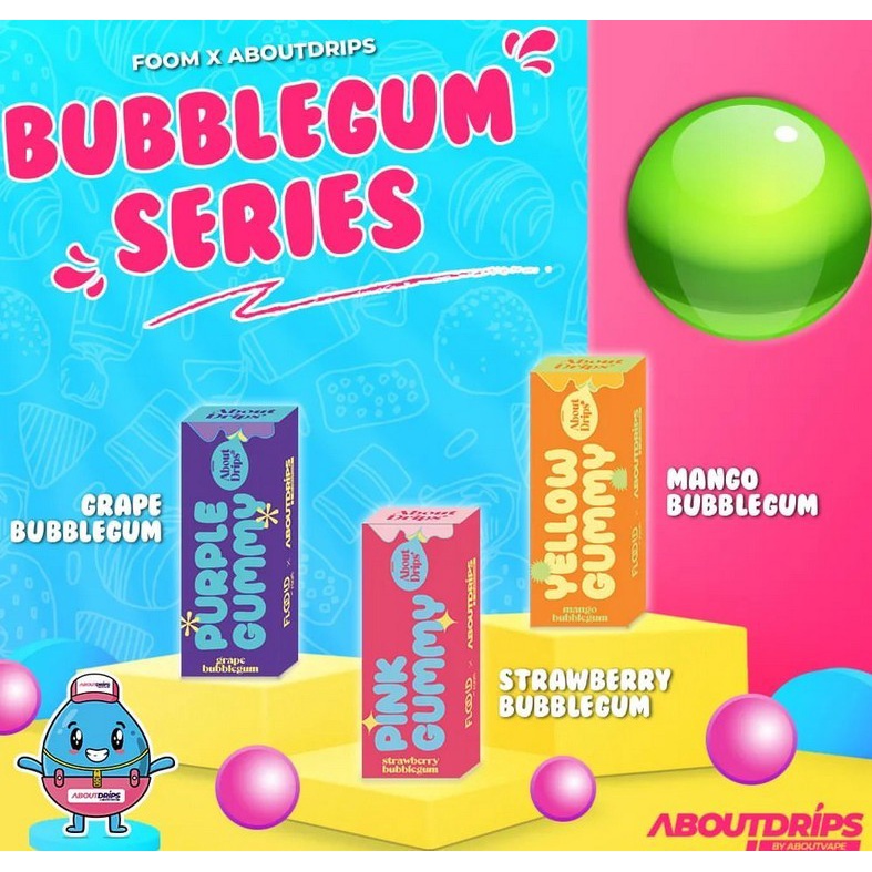 Foom Bubblegum Gummy Series 30mg 30ml foom gummy saltnic