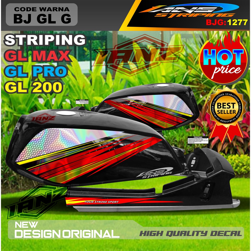 STIKER STRIPING GL HOLOGRAM / STRIPING GL MAX VARIASI HOLOGRAM / STRIPING GL HOLOGRAM TERBARU