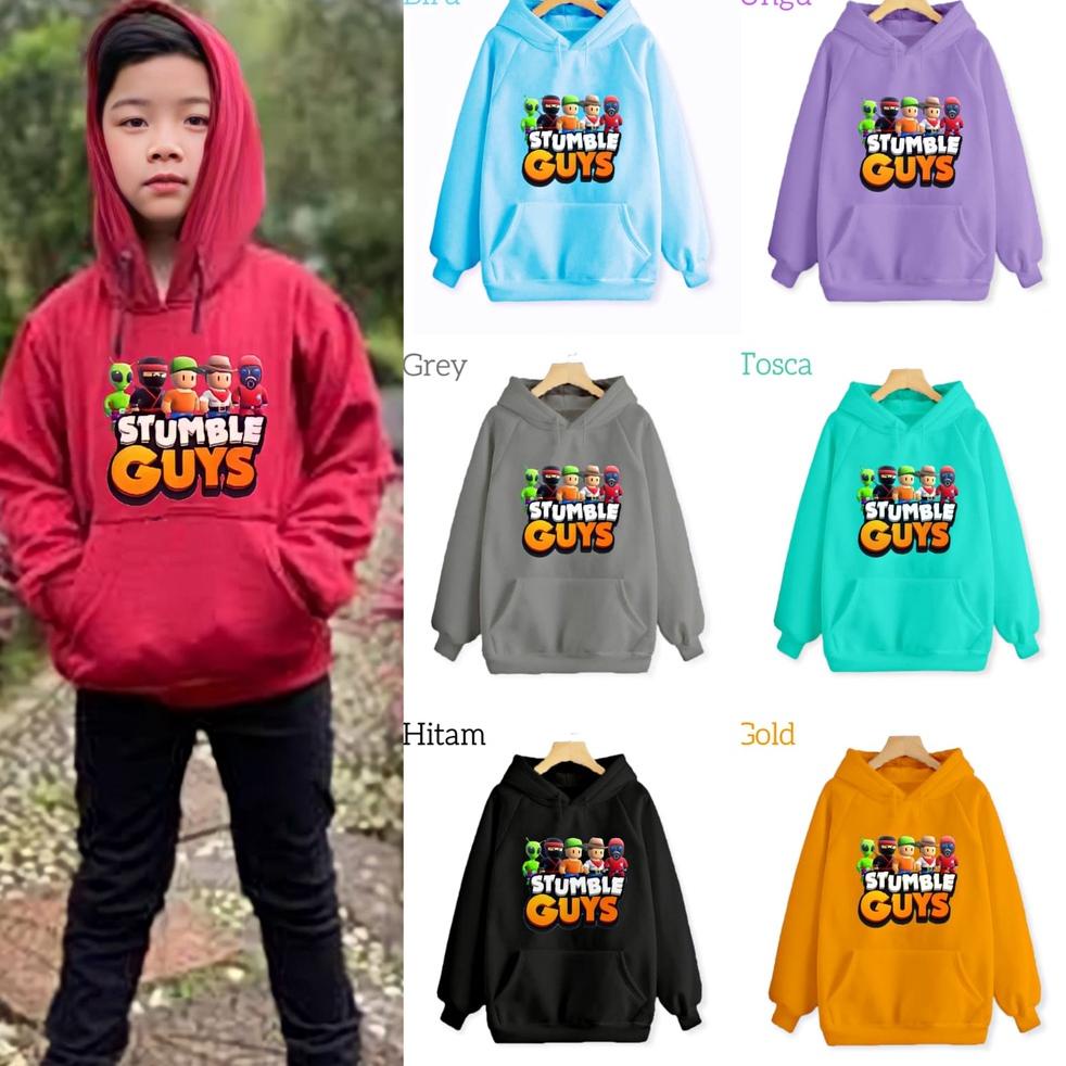 Harga Bersahabat.. YVF - SWEATER HOODIE ANAK STUMBLE GUYS F9N